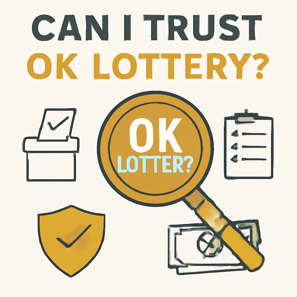 An educational diagram outlining security aspects of the OK Lottery.