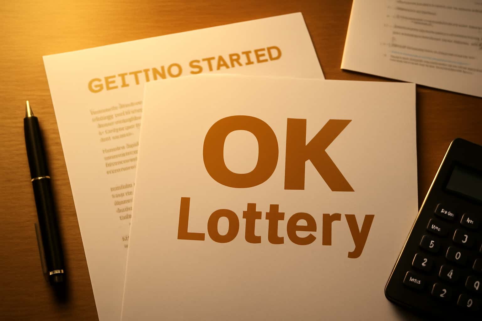 Illustration of the OK Lottery setup process.