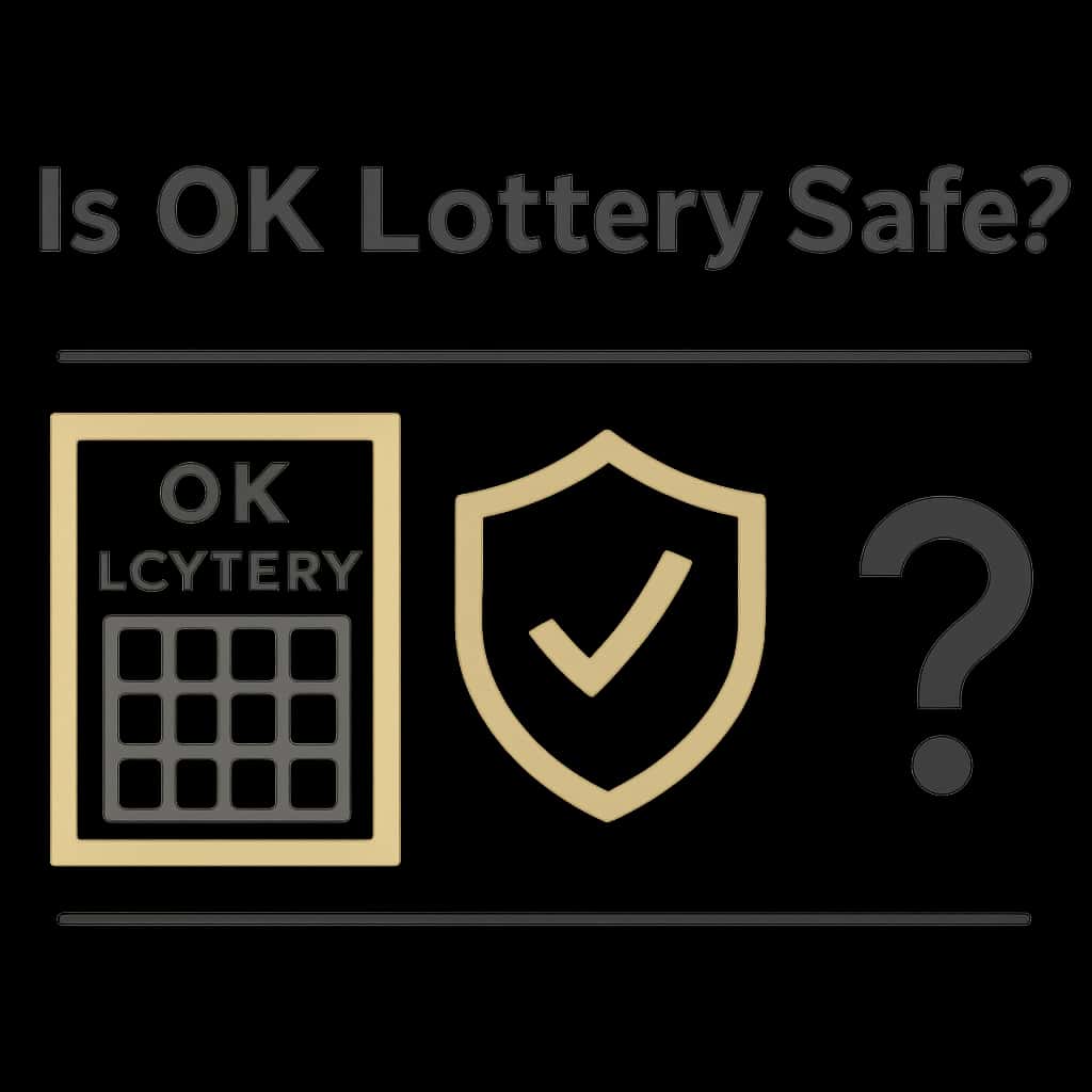Educational illustration about the safety measures of OK Lottery.