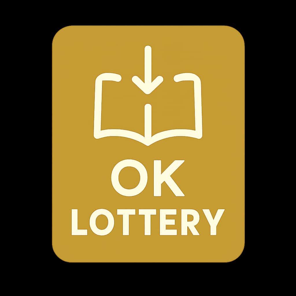 Icon representing the OK Lottery App Download Guide with a focus on user assistance.