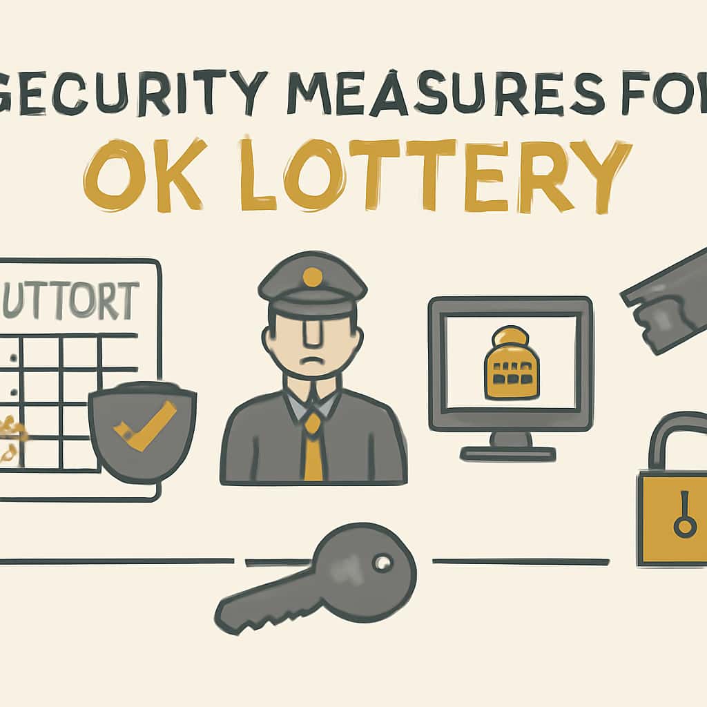 Diagram illustrating security measures for OK Lottery.