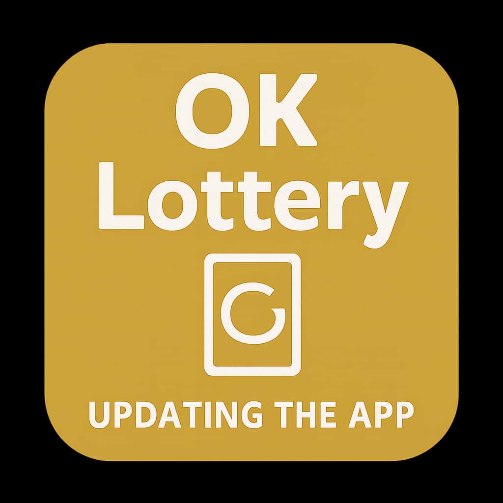 A badge representing the OK Lottery App updates.